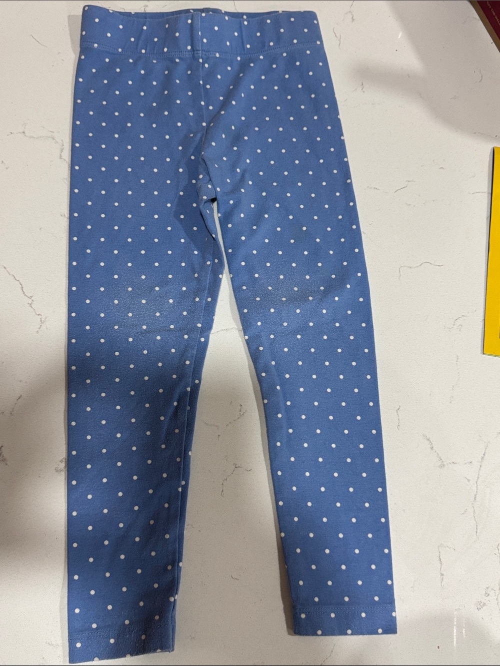 Mini Boden Kids 4-5y Blue Polka Dot Leggings